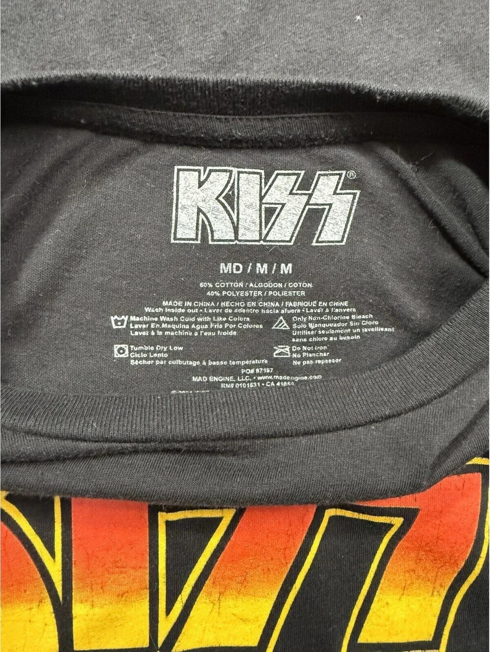 Used KISS Destroyer T-Shirt Size L.  In Great Condition.